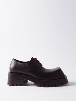 推荐Trooper square-toe leather shoes商品