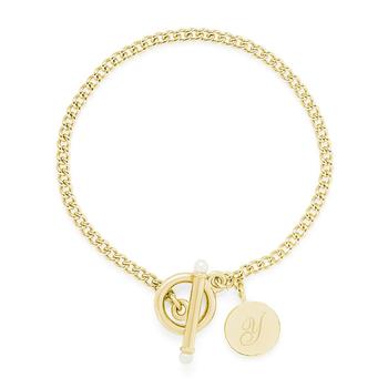 商品brook & york | Stella Imitation Pearl Initial Toggle Bracelet,商家Macy's,价格¥249图片