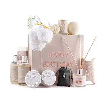 Lovery | Birthday Gift Basket, Birthday Spa Gift Box, Body Care Gift Set, 20 Piece,商家Macy's,价格¥749