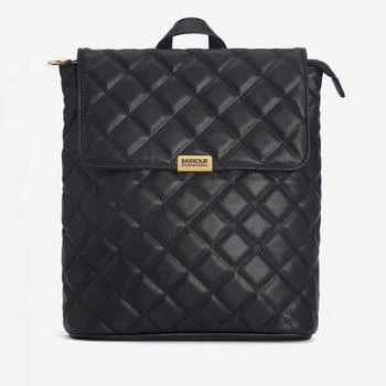 推荐Barbour International Hoxton Diamond Quilted Faux Leather Backpack商品