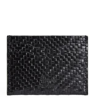 推荐Weave Leather Card Holder商品