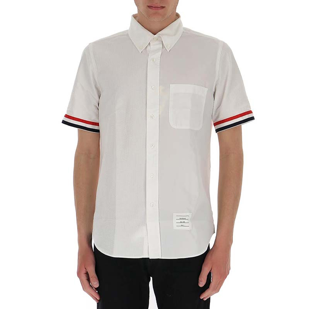 thom browne衬衫新款, Thom Browne | THOM BROWNE 男士白色衬衫 MWS252F-00572-100商品图片 独家减免邮费