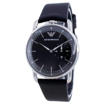推荐Emporio Armani - Black Dial Leather Quartz Men's Watch (AR11336)商品