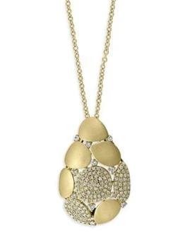 Effy | 14K Yellow Gold & 0.5 TCW Diamond Pendant Necklace,商家Saks OFF 5TH,价格¥9272