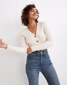 女装Madewell, Madewell | Brenville Crop Cardigan Sweater商品图片 5.6折起