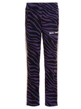 推荐Palm Angels Zebra-Printed Elasticated Waistband Track Pants商品
