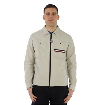 Moncler | Men's Light Beige Akahito Tricolor Accent Overshirt商品图片,5.9折, 满$300减$10, 满减