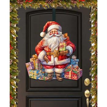 商品Designocracy | The Joy of Giving Christmas Wooden Door Decor Wall Decor G. DeBrekht,商家Macy's,价格¥1130图片