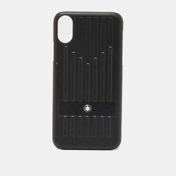 推荐Montblanc Black Sartorial Hard Shell Leather Phone Case IPhone X商品