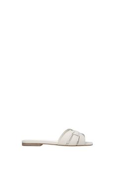 推荐Slippers and clogs Leather White Porcelain商品