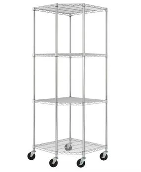 TRINITY | 4-Tier Corner Wire Shelving Rack Includes Wheels,商家Macy's,价格¥1185