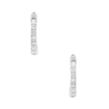 商品Tresorra | 18K White Gold Diamond Hoop Earrings,商家Jomashop,价格¥2702图片