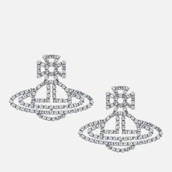 推荐Vivienne Westwood Annalisa Silver-Tone Crystal Earrings商品