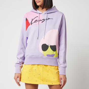 推荐KENZO Women's Tribute Classic Hoodie - Purple商品