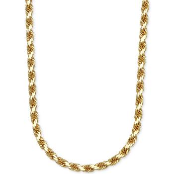 商品Rope Chain 20" Necklace 3.5mm in 14k Gold图片