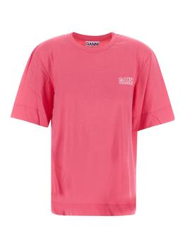 Ganni | Pink T-shirt商品图片,额外8折, 额外八折