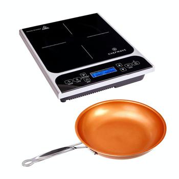 商品Chefwave | LCD 1800W Portable Induction Cooktop w/ Safety Lock, Bonus 10in Fry Pan,商家Verishop,价格¥571图片