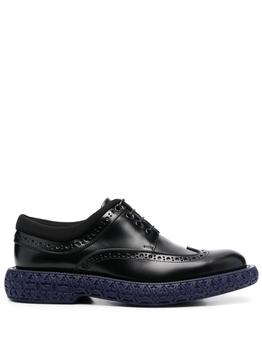 推荐Salvatore Ferragamo Men's  Black Leather Lace Up Shoes商品