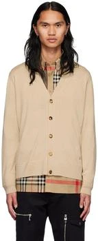 Burberry | Beige Wool Cardigan 