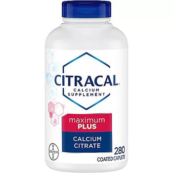 商品Citracal | Citracal Calcium Citrate Caplets + D3 (280 ct.),商家Sam's Club,价格¥114图片