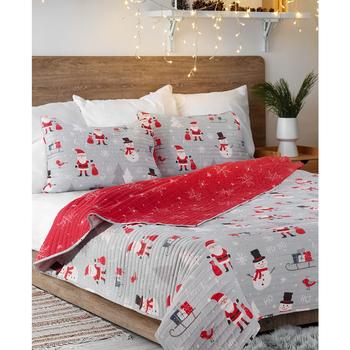 商品Avanti | Santa & Snowman 2-Pc. Quilt Set,商家Macy's,价格¥676图片