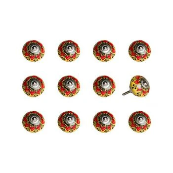 KNOB-IT | Handpainted Ceramic Knob Set of 12,商家Macy's,价格¥377