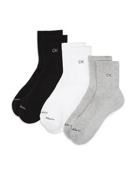 Calvin Klein | Cushioned High Quarter Socks, Pack of 3 满$100减$25, 满减