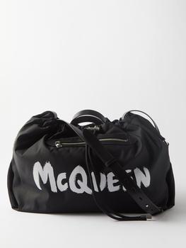 推荐Bundle graffiti-logo twill bag商品