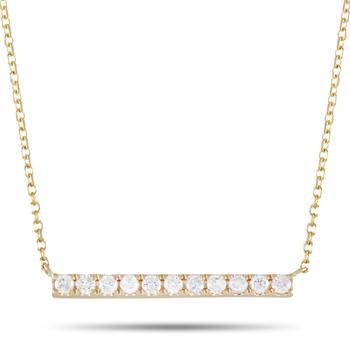 商品14K Yellow Gold 0.25 ct Diamond Pendant Necklace图片