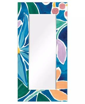Empire Art Direct | "Tiki Square" Rectangular Beveled Mirror on Free Floating Printed Tempered Art Glass, 72" x 36" x 0.4",商家Macy's,价格¥4674