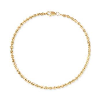 商品Macy's | Glitter Rope Link Chain Bracelet in 10k Gold,商家Macy's,价格¥1520图片