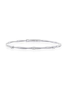 Saks Fifth Avenue | 14K White Gold & 0.16 TCW Diamond Bracelet商品图片,5折