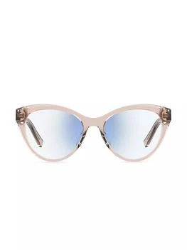 Kate Spade | Xara 51MM Cat Eye Blue Block Optical Glasses 