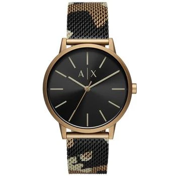 Armani Exchange | Men's Three-Hand Multicolor Stainless Steel Mesh Strap Watch, 42mm 