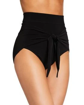 Norma Kamali | Diaper Tie-Front High-Waist Bikini Bottom,商家Neiman Marcus,价格¥608