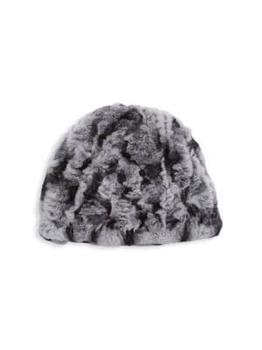 推荐Dyed Rex Rabbit Fur Beanie商品