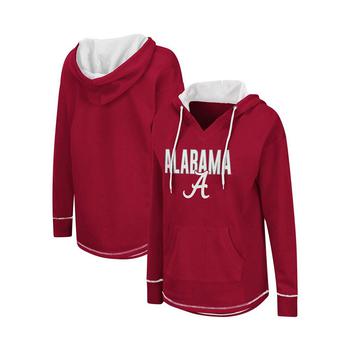 Colosseum | Women's Crimson Alabama Crimson Tide Tunic Pullover Hoodie商品图片,
