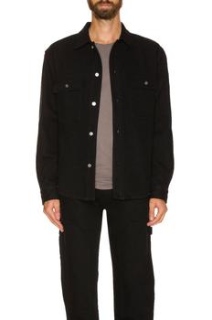 FRAME | Woven Shirt Jacket in Noir商品图片,6.4折×额外9折, 额外九折