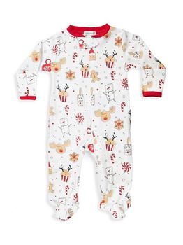 商品Baby Noomie | Baby's Holiday Treats Zipper Footie Pajamas,商家Saks Fifth Avenue,价格¥179图片