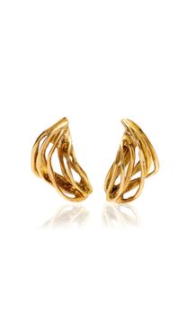 商品Kika Alvarenga - Women's Ninho 18K Gold Earrings - Gold - OS - Moda Operandi - Gifts For Her图片