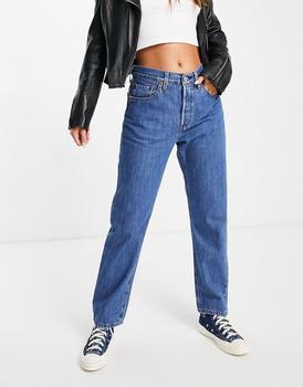 mid经典款, Levi's | Levi's 501 high rise straight leg crop jeans in mid wash商品图片 