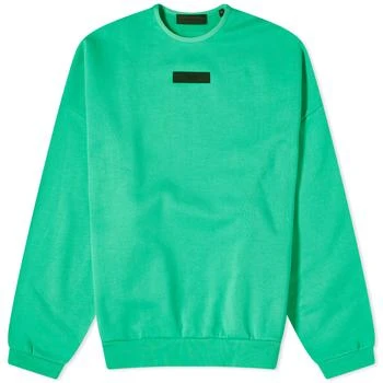 推荐Fear of God ESSENTIALS Spring Tab Detail Sweatshirt - Mint Leaf商品