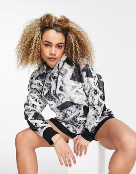 Jordan | Jordan Heatwave diamond print hoodie in grey and black商品图片,4.4折