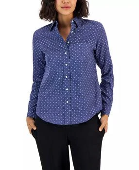 JONES NEW YORK | Women's Easy Care Button Up Long Sleeve Blouse,商家Macy's,价格¥335