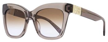 MCM | MCM Women's Modified Square Sunglasses MCM686S 036 Transparent Gray 54mm商品图片,2.7折