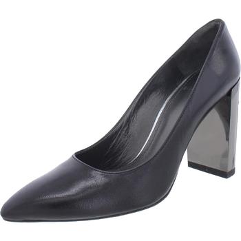 推荐Stuart Weitzman Womens Nupower Leather Slip On Block Heels商品