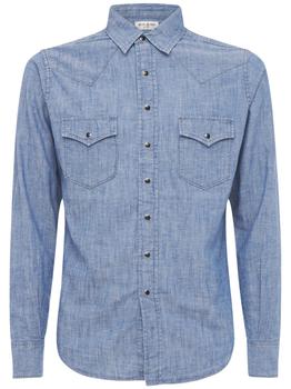 圣罗兰外套, Yves Saint Laurent | Classic Western Cotton Linen Denim Shirt商品图片 