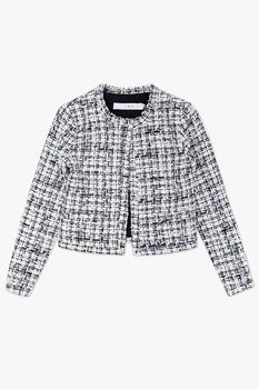 IRO | Iro Natali Checked Round Collar Tweed Jacket商品图片,7.6折