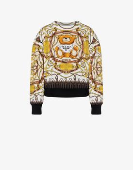 Moschino | Military Teddy Scarf Cotton Sweatshirt商品图片,