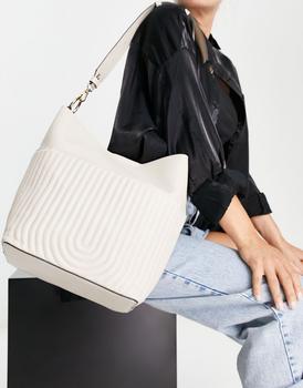 topshop包女包, Topshop | Topshop hattie quilt pocket slouch shoulder bag in off white商品图片 
